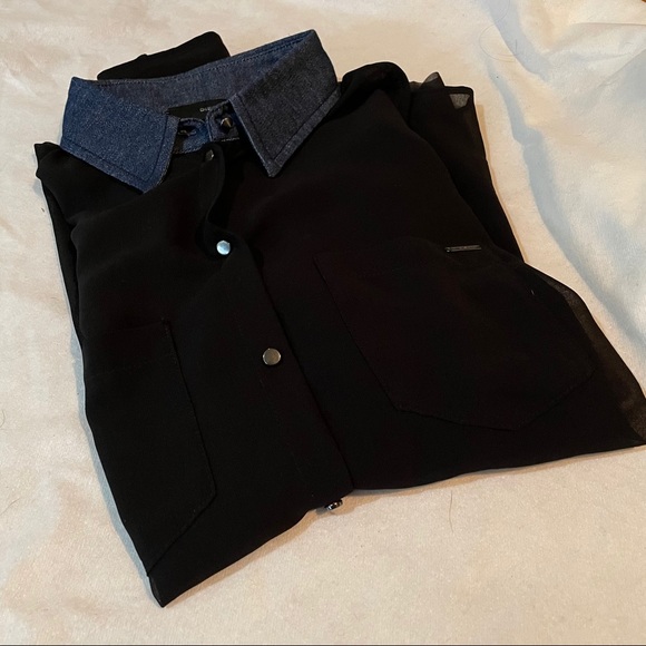 DIESEL Denim Collar Shirt XS - Picture 7 of 13